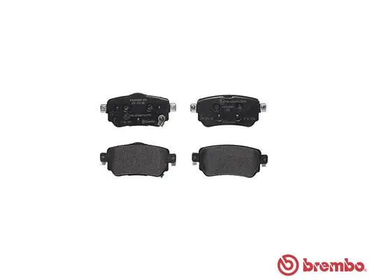 P56098 Brembo Колодки гальмівні задні, дискові