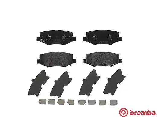 P18024 Brembo Колодки гальмівні задні, дискові