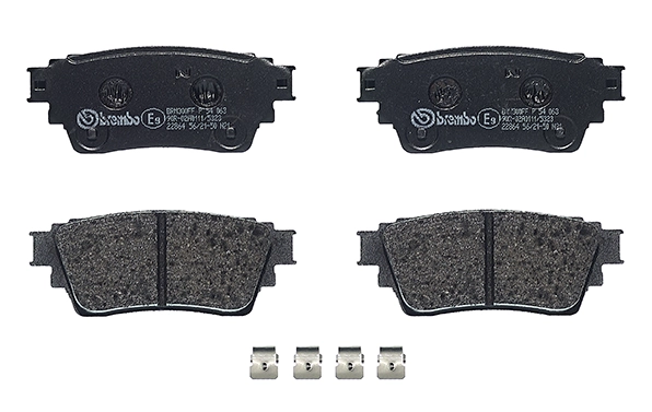 P54063 Brembo Колодки гальмівні задні, дискові
