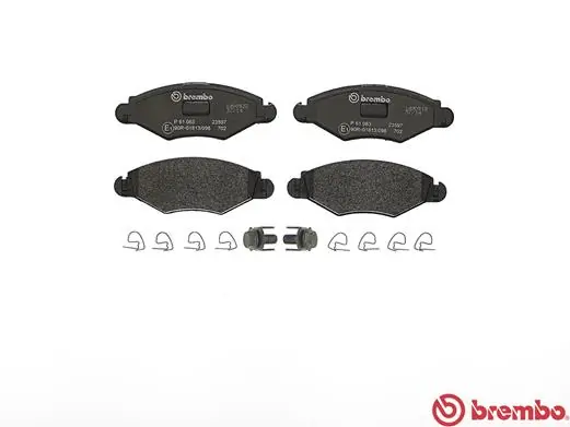 P61063 Brembo Передні гальмівні колодки