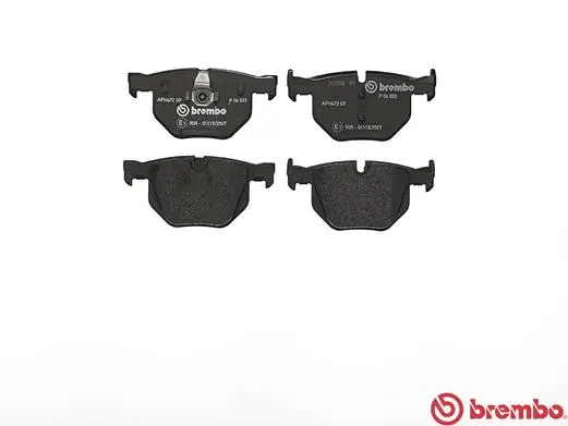 P06033 Brembo Колодки гальмівні задні, дискові