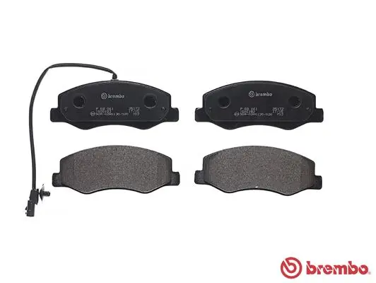 P68061 Brembo Колодки гальмівні задні, дискові