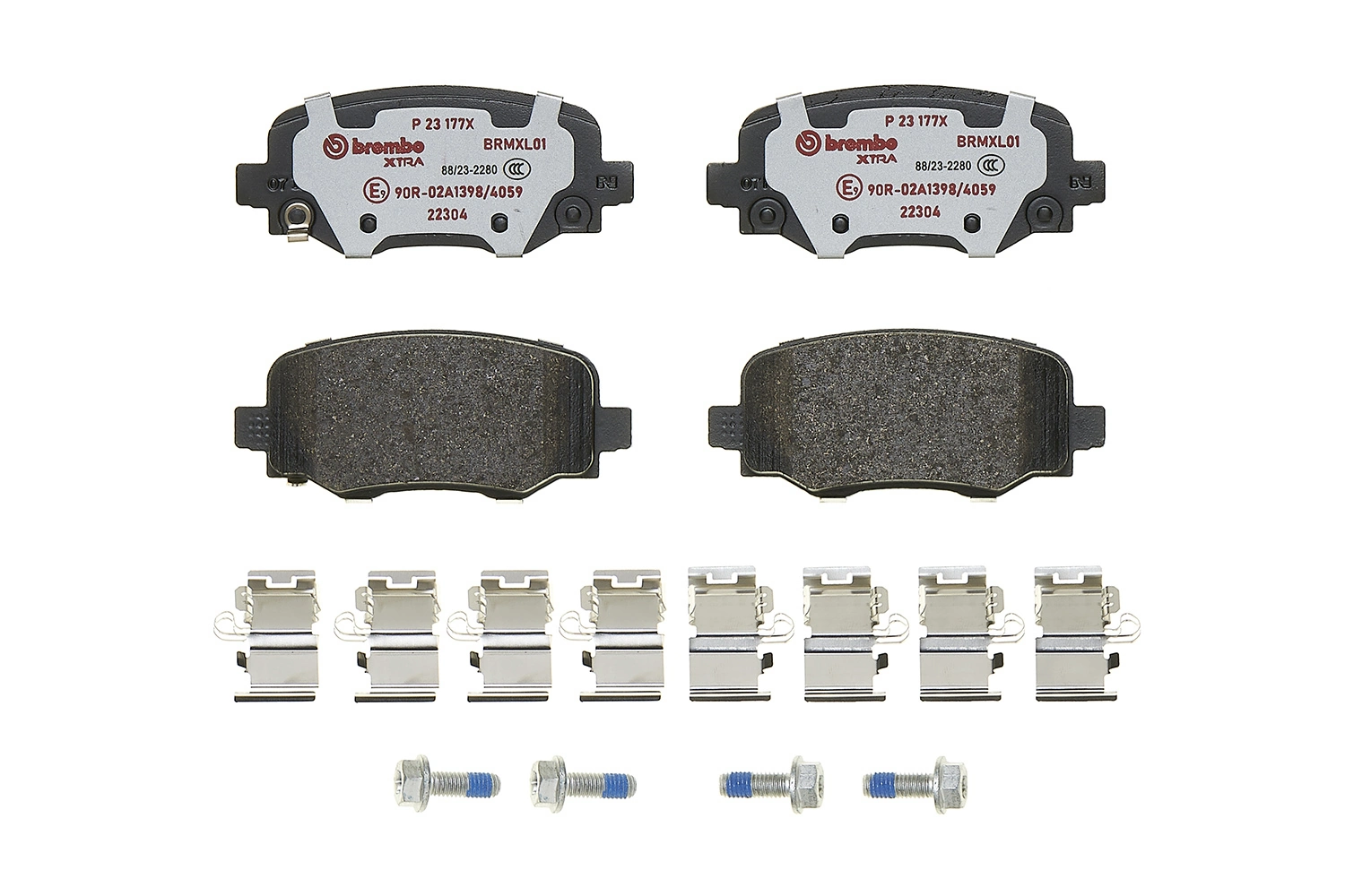P23177X Brembo Колодки гальмівні задні, дискові