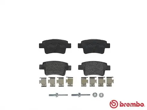 P59057 Brembo Колодки гальмівні задні, дискові