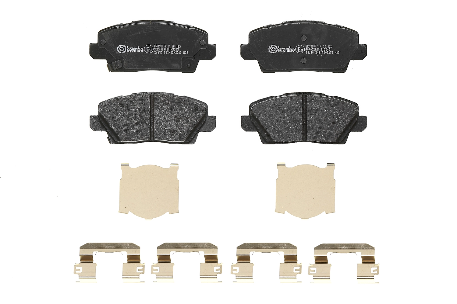 P30125 Brembo Передні гальмівні колодки