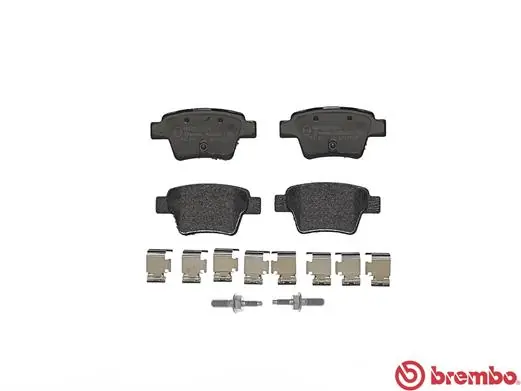 P61100 Brembo Колодки гальмівні задні, дискові
