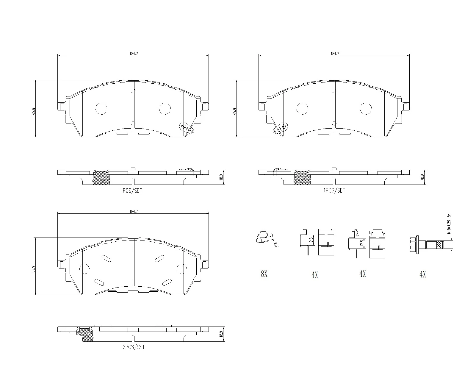 LP3495 Delphi Колодки гальмівні задні, дискові