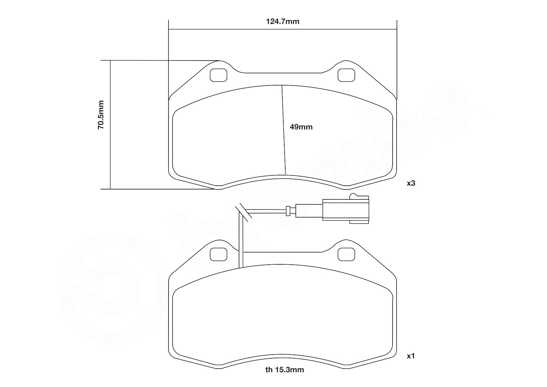 Гальмівні колодки Brembo 07B31421 ціна, від 30.86 USD