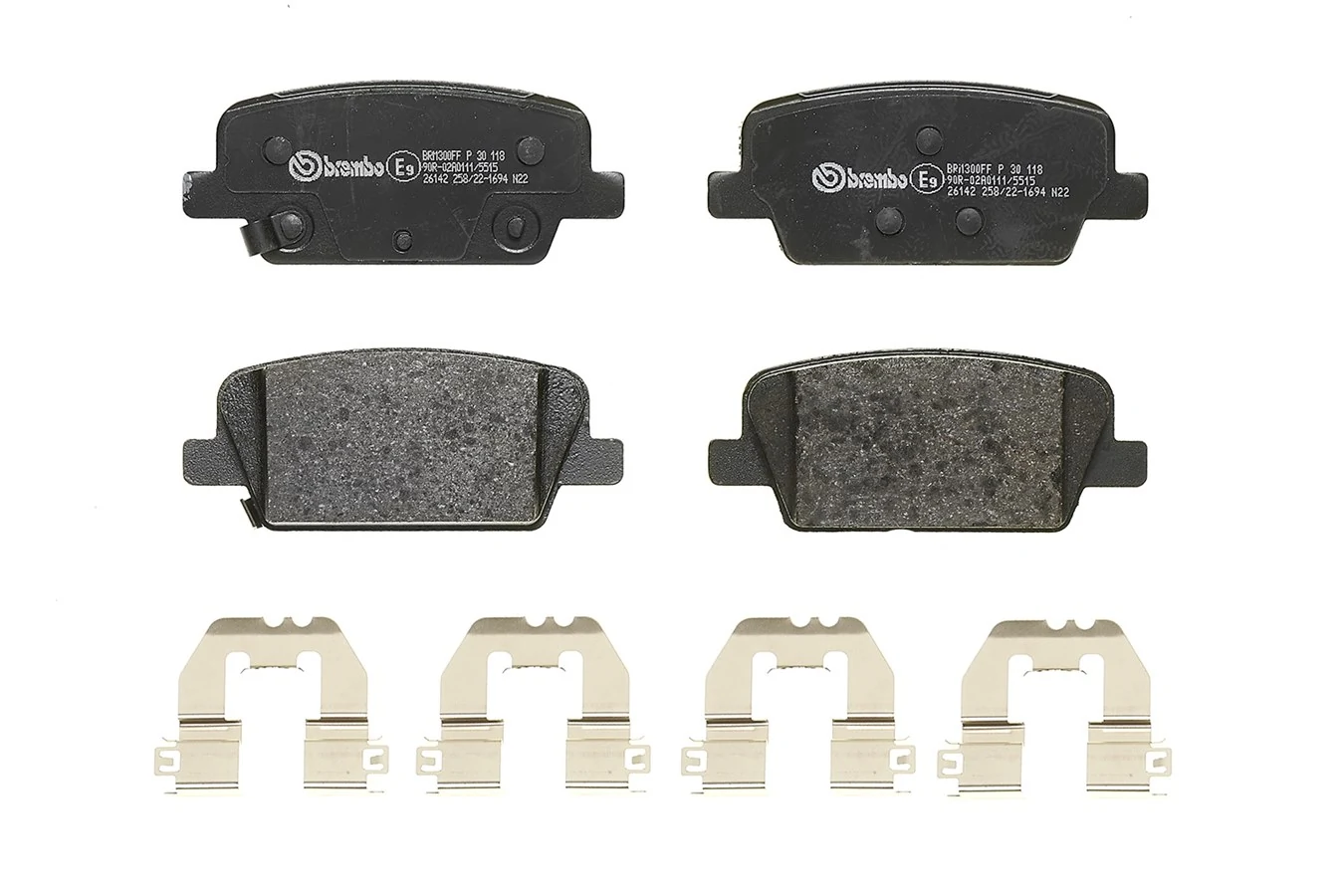 P30118 Brembo Колодки гальмівні задні, дискові