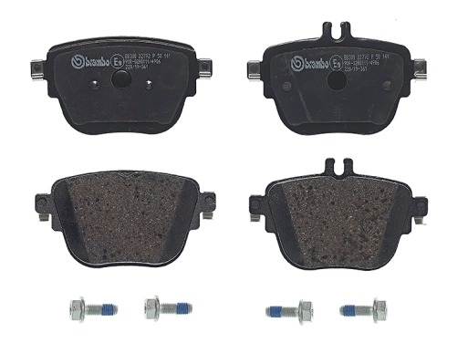 P50141 Brembo Колодки гальмівні задні, дискові