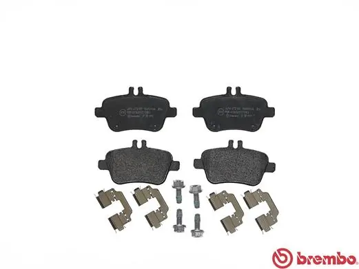 P50091 Brembo Колодки гальмівні задні, дискові
