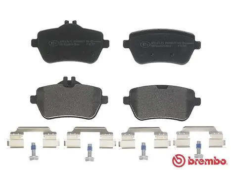 P50117 Brembo Колодки гальмівні задні, дискові