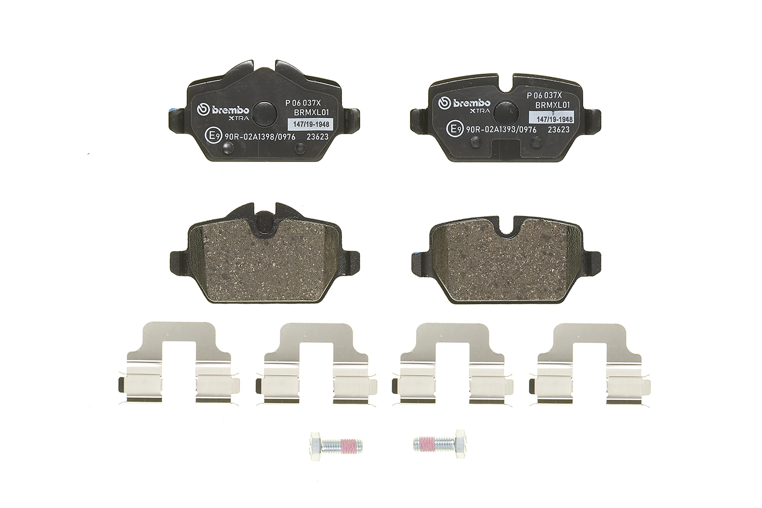 P06037X Brembo Колодки гальмівні задні, дискові