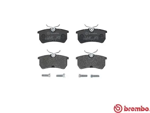 P24047 Brembo Колодки гальмівні задні, дискові