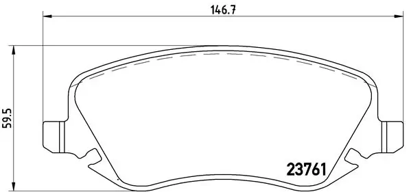 Передні тормозні колодки 9949293 Fiat/Alfa/Lancia