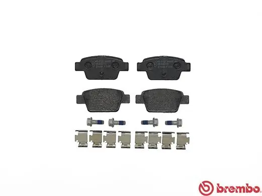 P23080 Brembo Колодки гальмівні задні, дискові