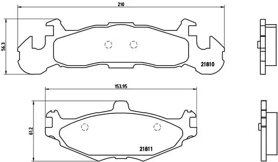 Гальмівні колодки Chrysler 4238698 ціна, від 25.49 USD