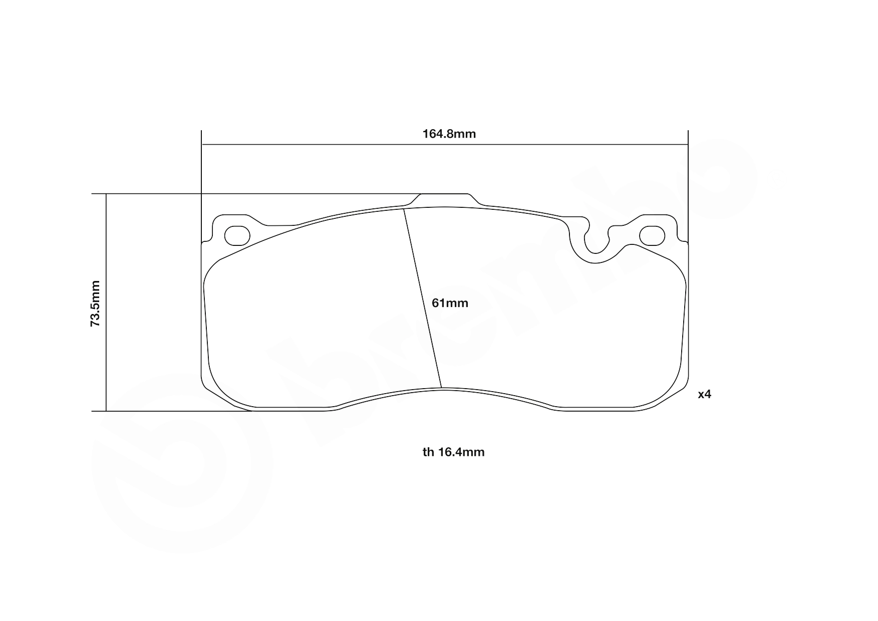 Гальмівні колодки Brembo 07B31402 ціна, від 55.76 USD