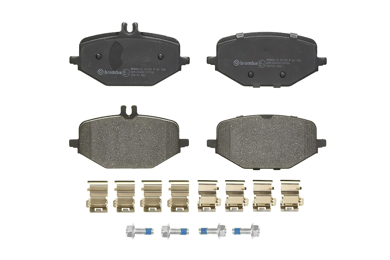 P50168 Brembo Колодки гальмівні задні, дискові