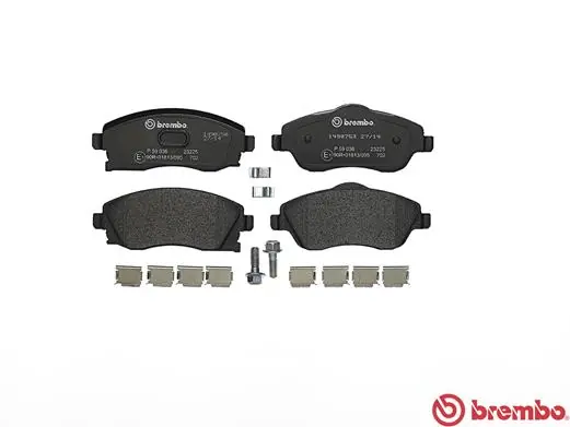 P59036 Brembo Передні гальмівні колодки