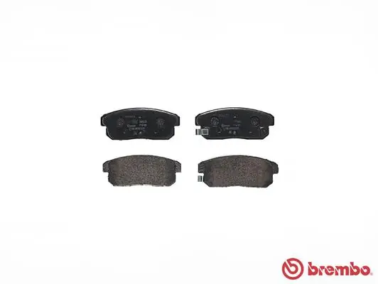 P10005 Brembo Колодки гальмівні задні, дискові
