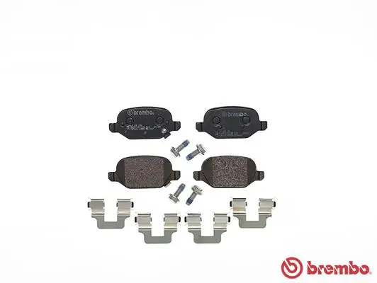 P23151 Brembo Колодки гальмівні задні, дискові