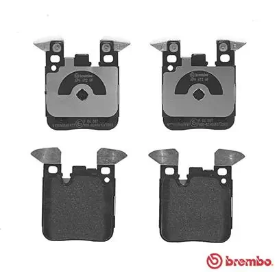 P06087 Brembo Колодки гальмівні задні, дискові