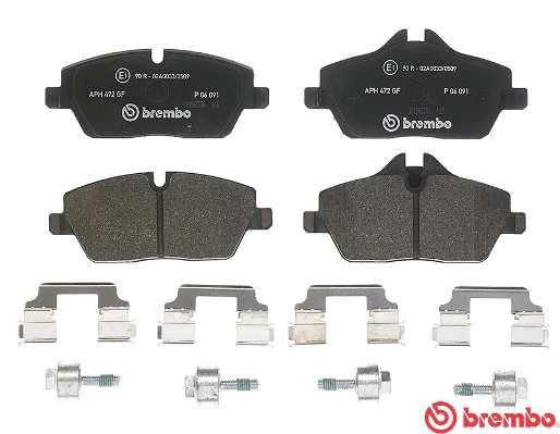 P06091 Brembo Передні гальмівні колодки