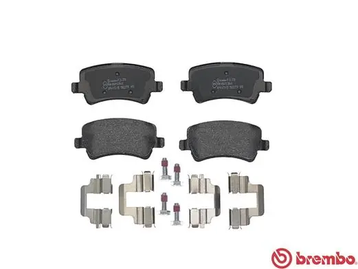 P24078 Brembo Колодки гальмівні задні, дискові