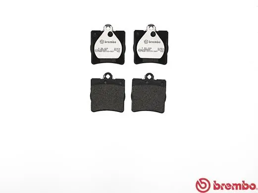 P50025 Brembo Колодки гальмівні задні, дискові