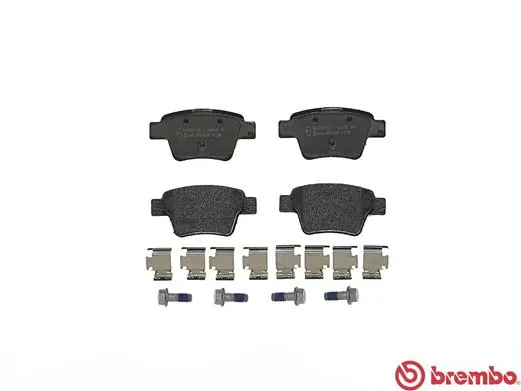 P61080 Brembo Колодки гальмівні задні, дискові