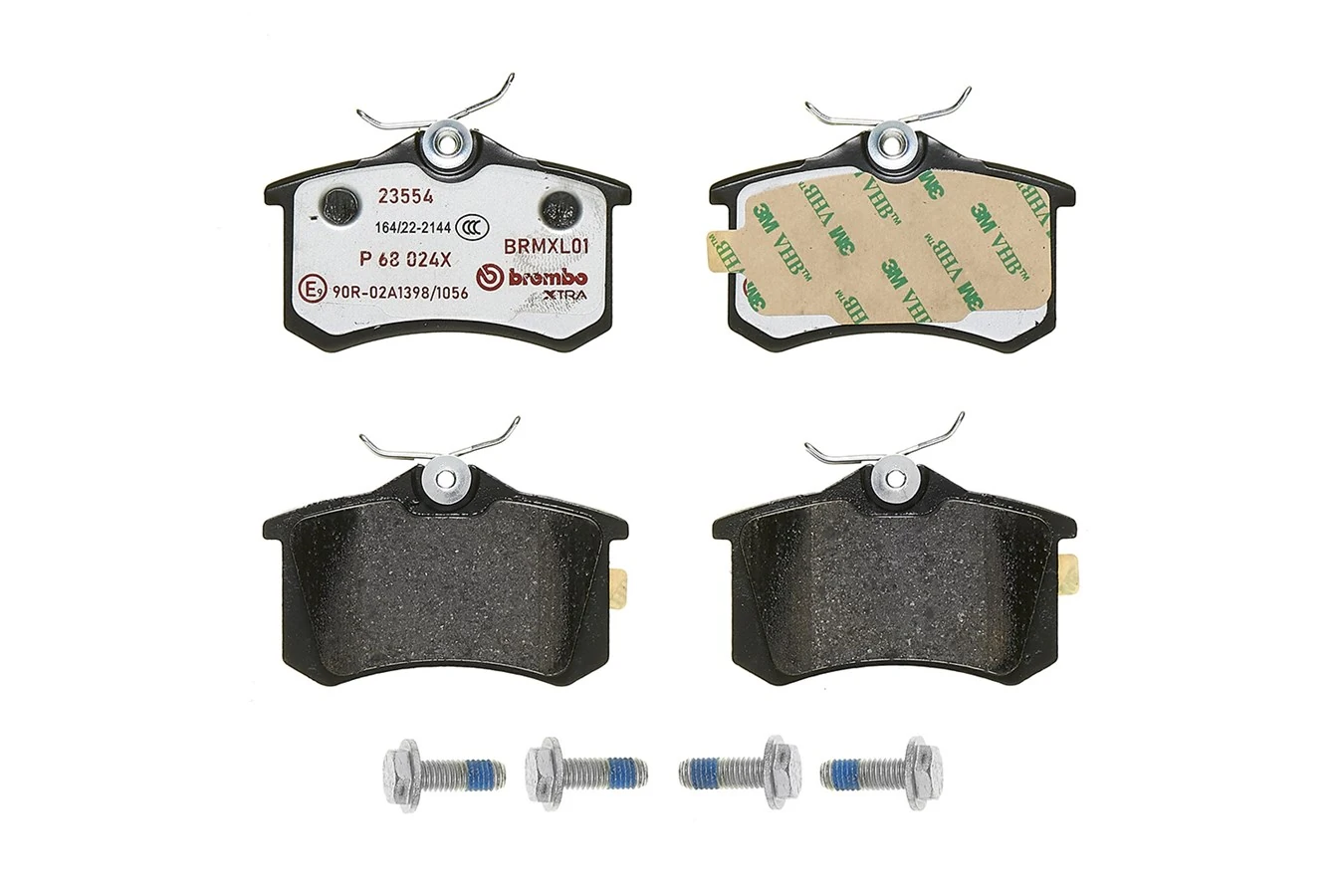 P68024X Brembo Колодки гальмівні задні, дискові