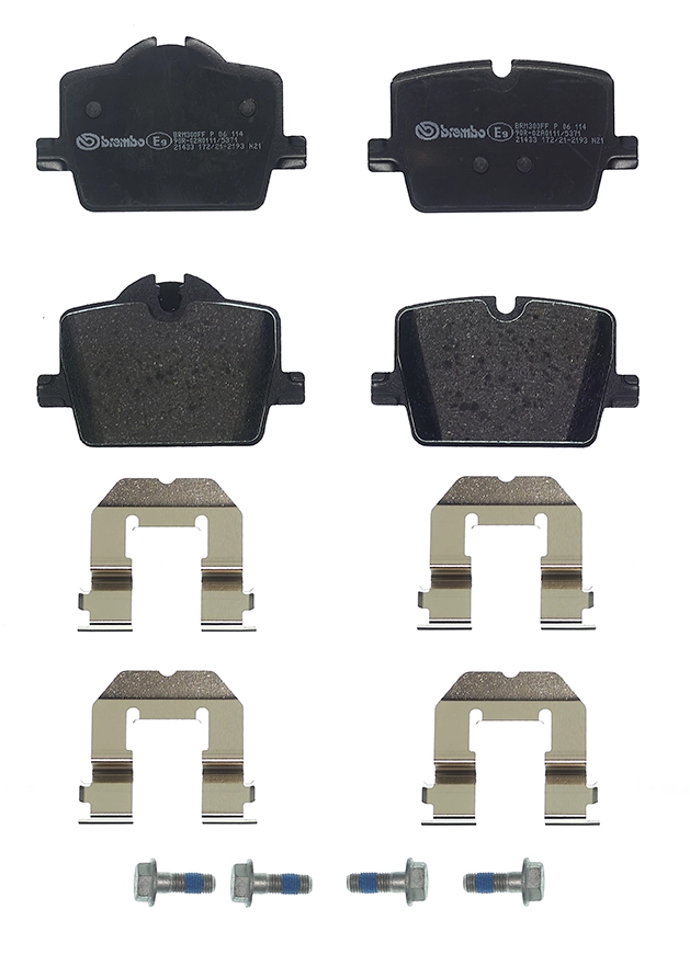 P06114 Brembo Колодки гальмівні задні, дискові