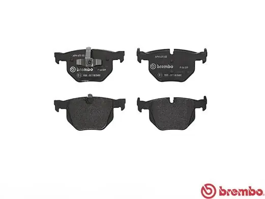 P06039 Brembo Колодки гальмівні задні, дискові