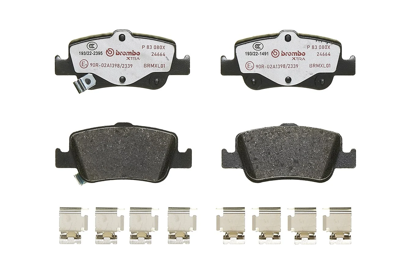 P83080X Brembo Колодки гальмівні задні, дискові