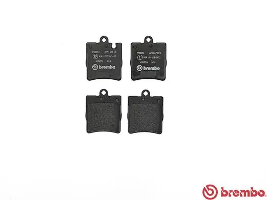P50033 Brembo Колодки гальмівні задні, дискові