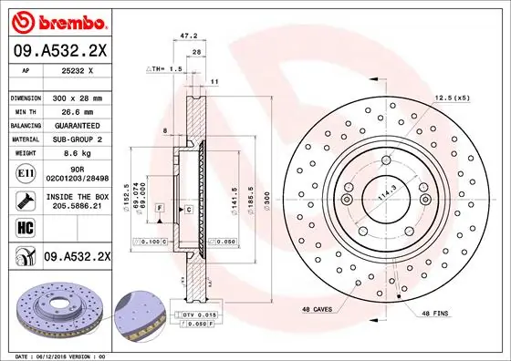 09A5322X Brembo