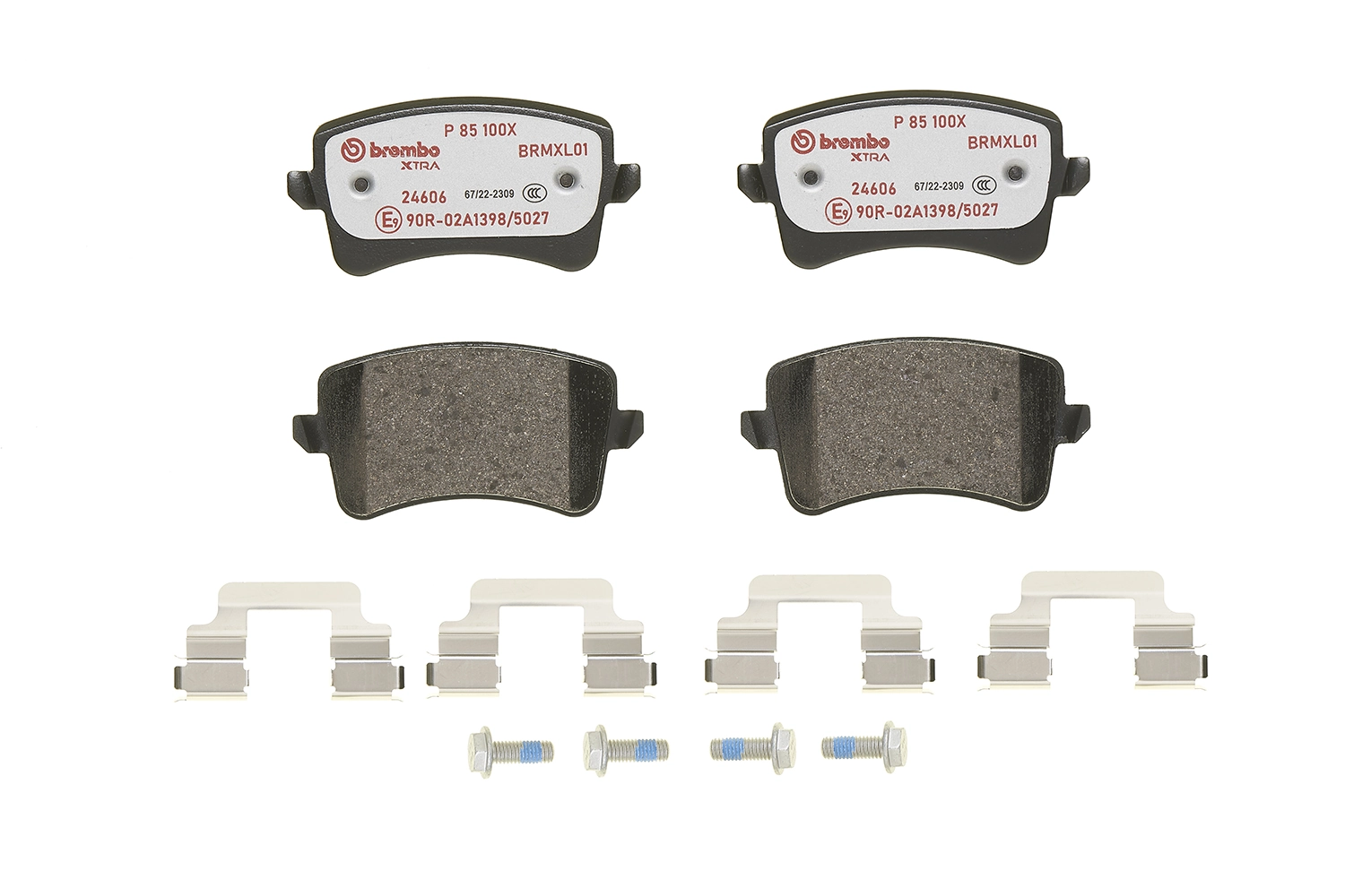 P85100X Brembo Колодки гальмівні задні, дискові