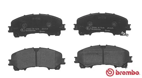 P56106 Brembo Передні гальмівні колодки