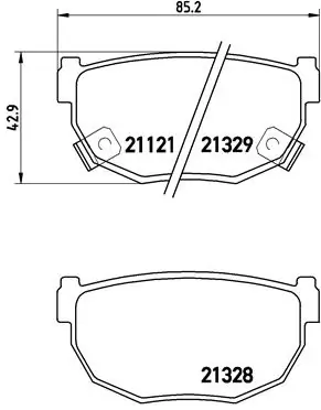 Купити C21021 Japan Cars Задні колодки