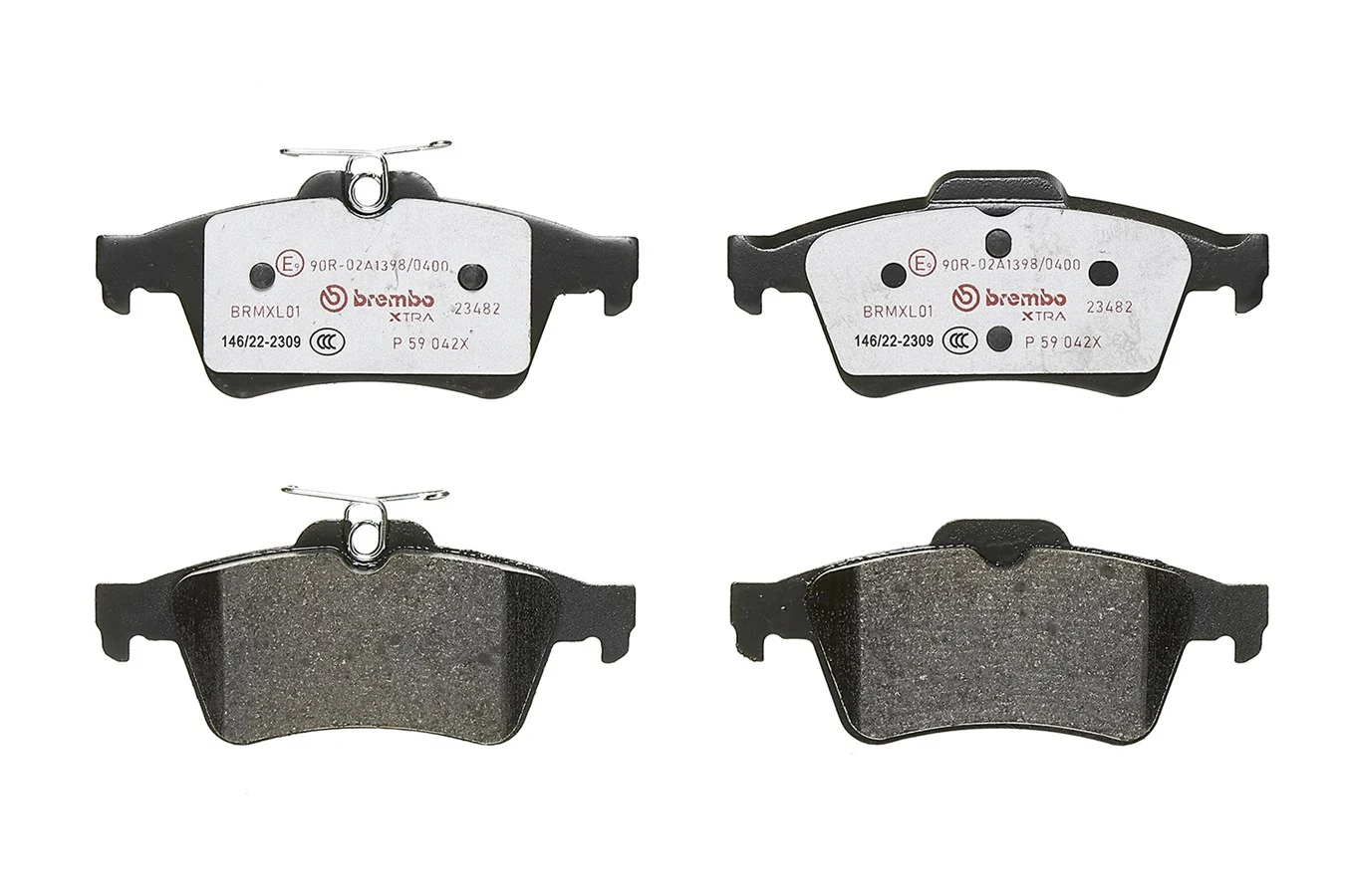 P59042X Brembo Колодки гальмівні задні, дискові