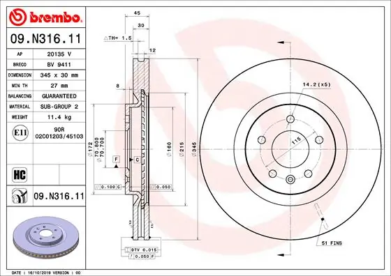 09N31611 Brembo