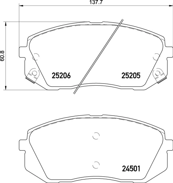 Купити Передні тормозні колодки Hyundai Sonata VII LF