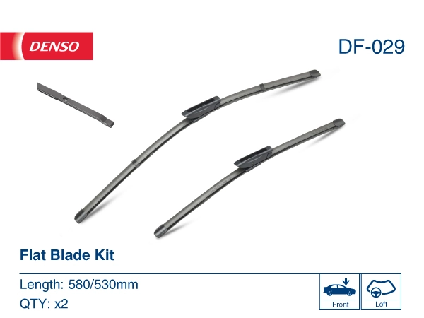 Щітка-двірник лобового скла, комплект з 2-х шт. Denso DF029 ціна, від 28.21 USD