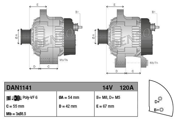 Генератор AS/Auto Storm A4094 ціна, від 161.81 USD