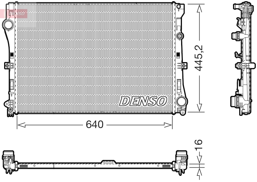 Радіатор основний Polcar 50D2081X ціна, від 142.11 USD