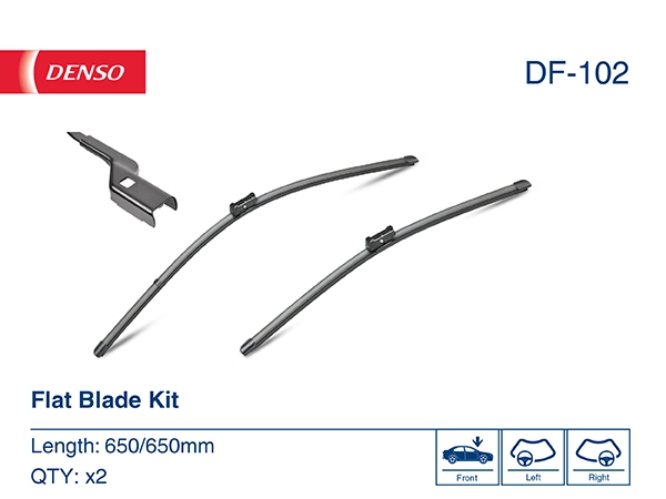 Щітка-двірник лобового скла, комплект з 2-х шт. Denso DF102 ціна, від 33.40 USD