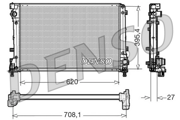 51897491 Fiat/Alfa/Lancia Радіатор охолодження двигуна