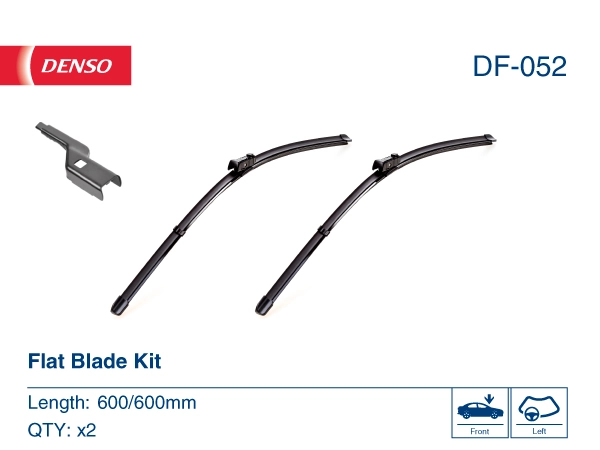 Щітка-двірник лобового скла, комплект з 2-х шт. Denso DF052 ціна, від 26.88 USD