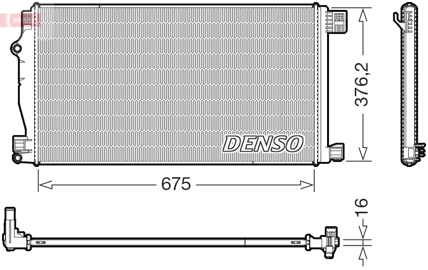81L3083 Polcar Радіатор охолодження двигуна